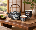Hana Zome 4 Cup Japanese Tea Set