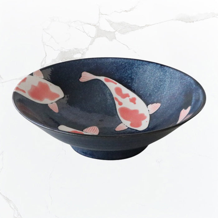 AIZOME KOI CARP - large bowl