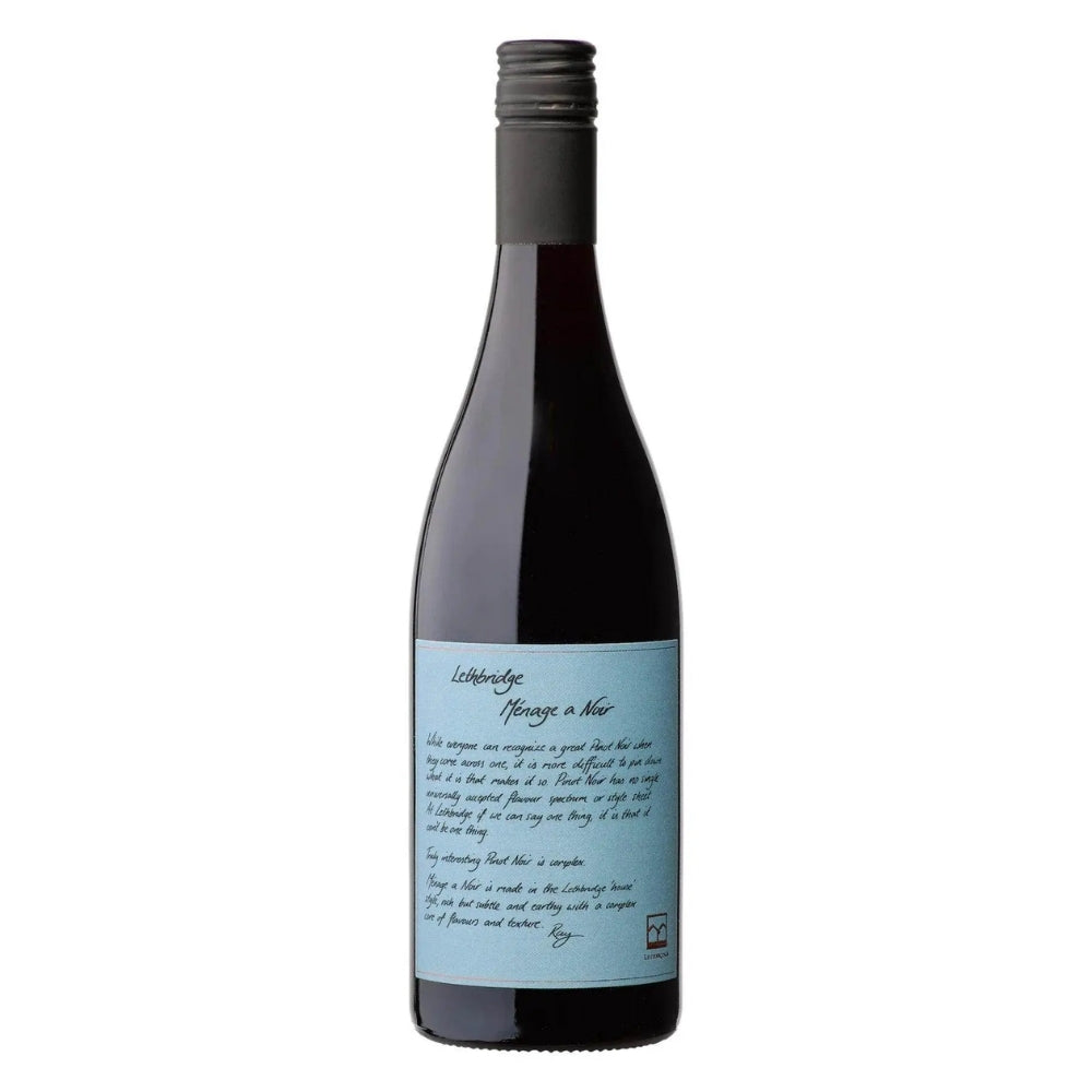 Lethbridge Ménage a Noir Pinot Noir