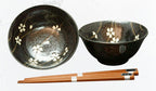 SOUSHUNKA 2 bowls with chopsticks