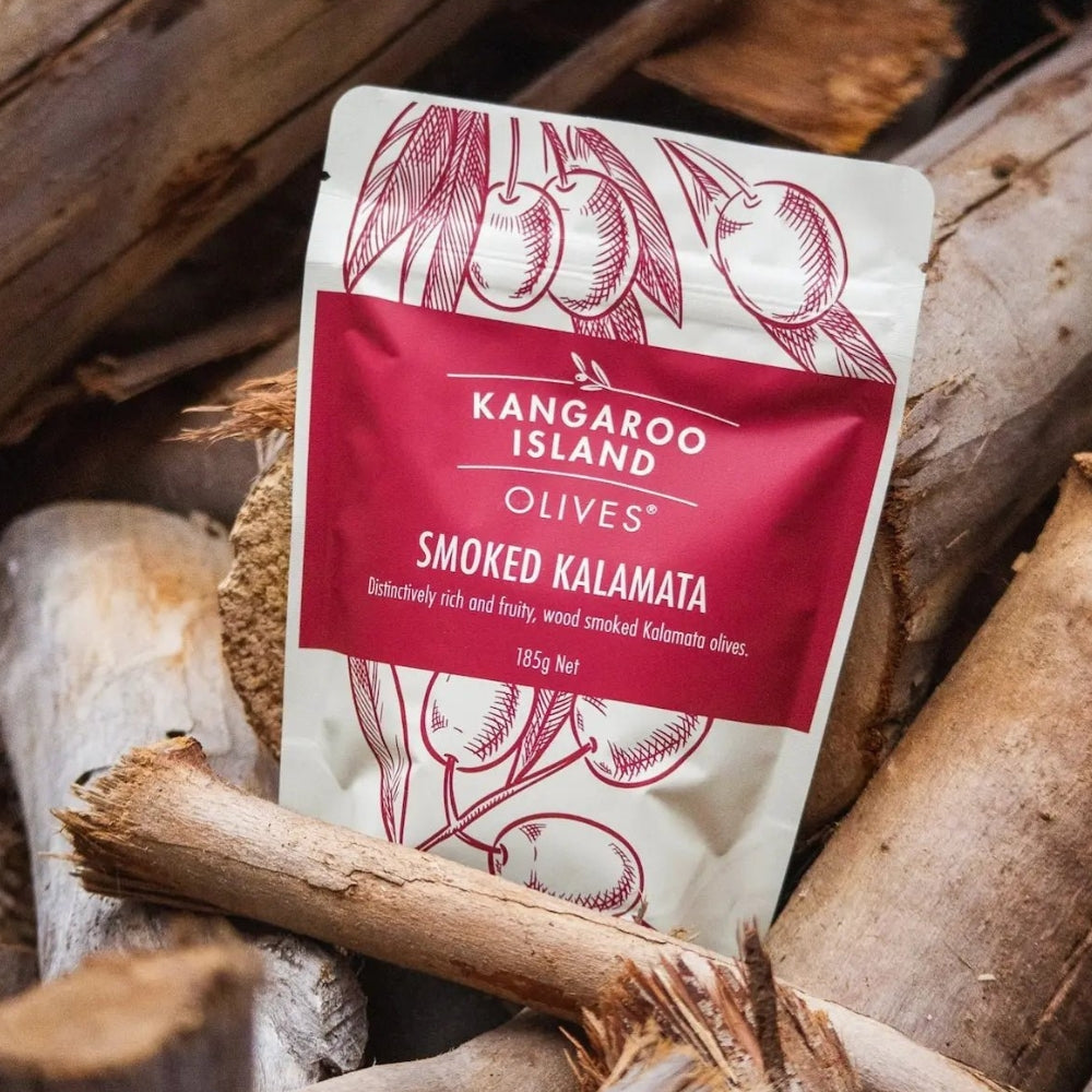 Kangaroo Island Smoked Kalamata  Olives 185g