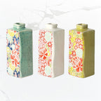 Spring Yuzen Rectangle Japanese Bud Vase